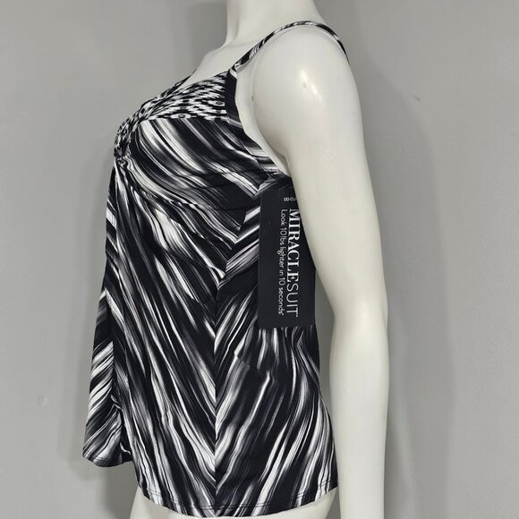 Miraclesuit Love Knot Printed DD Underwire Tankini Top - Warp Speed - Picture 4 of 11